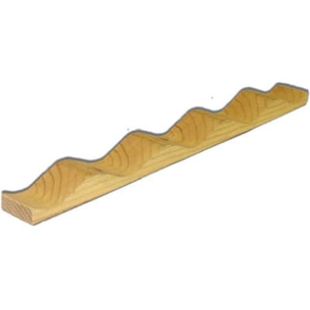 Dendesigns R79039 2.5 in. Corrugated Horizontal Hem-Fir Strip; Pack Of 24 DE137185